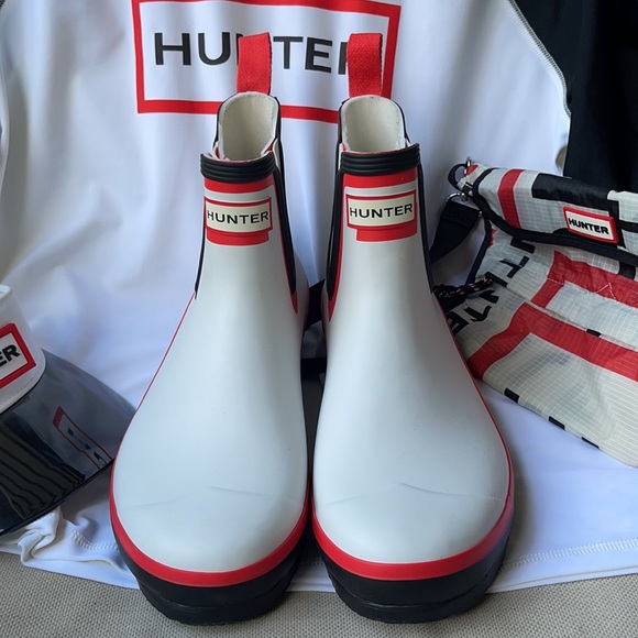 Color Block Chelsea Hunter Boots 11 - Picture 5 of 17